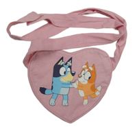 Svetloružová bavlnená kabelka s Bluey