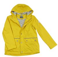 Žlutá nepromokavá jarní bunda s kapucí Pocopiano