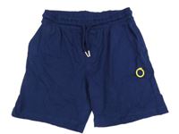 Tmavomodré kraťasy so žltým logom