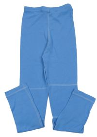 Modré sportovní funkční spodní legíny 