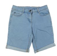 Světlemodré elastické riflové kraťasy Yigga