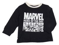 Černé triko s Marvel hrdiny Marvel