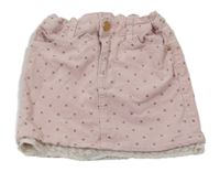 Svetloružová menšestrová sukňa H&M