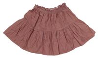 Ružová menšestrová sukňa H&M