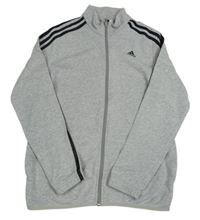 Sivá prepínaci mikina Adidas