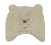 Smotanová huňatá čapica s medvedíkom zn. Primark