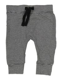 Čierno-biele proužkaté tepláky George