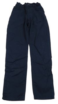 Tmavomodré plátenné nohavice Lc waikiki