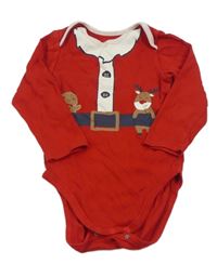 Červené body s perníčkem a sobom C&A