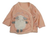 Lososové zavinovací tričko s ovečkou