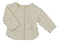 Smetanová šusťáková peošívaná zateplená bunda Orchestra