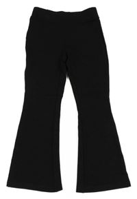 Čierne teplákové zvonové nohavice Only