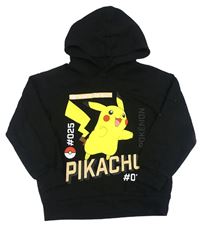 Čierna mikina s Pikachu a kapucňou H&M