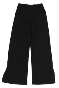 Čierne spoločenské voľné é nohavice H&M