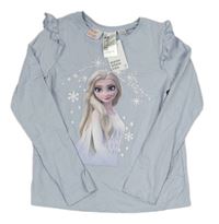Světlemodré triko s Elsou a volánky H&M