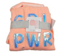 Nové - Neonově růžovo-bílé fleecové pyžamo s nápisem Primark