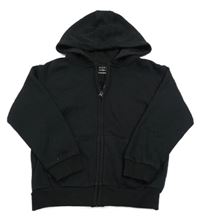 Černá propínací mikina s kapucí Primark