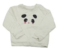 Smetanová mikina s pandou Fox&Bunny