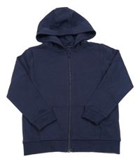 Tmavomodrá prepínaci mikina s kapucňou George