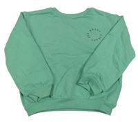 Svetlozelená mikina s nápisom M&S