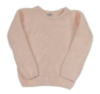 Svetloružový chlpatý sveter Kiki&Koko