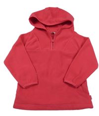 Tmavoružová fleecová funkčná mikina s kapucňou Regatta