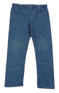 Tmavomodré vzorované legíny Next