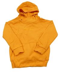 Oranžová mikina s klokankou a kapucňou Beba kids