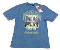 Nové - Modré tričko s městem George