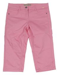 Ružové capri elastické rifle Pocopiano