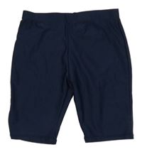 Tmavomodré športové elastaické kraťasy Pocopiano