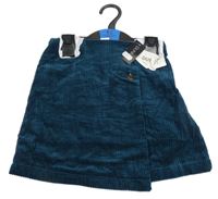 Nové - Tmavozelená menšestrová skort sukňa Dunnes