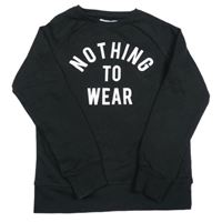 Černá mikina s nápisem Primark