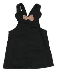 Čierna rifľová na traká sukňa s Minnií H&M