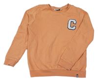 Oranžová mikina s písmenkom Cars Jeans