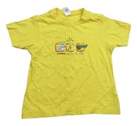 Žlté tričko so zvieratkami C&A