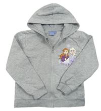 Sivá melírovaná prepínaci mikina s Frozen a kapucňou Disney