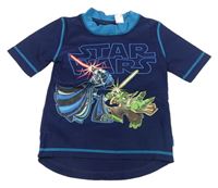 Tmavomodro-petrolejové UV tričko so Star Wars zn. H&M