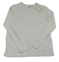 Nové - šedé melírované triko H&M