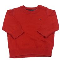 Červený sveter TOMMY HILFIGER