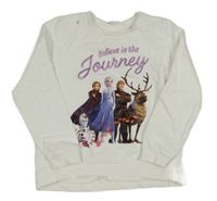 Biela mikina s Frozen H&M