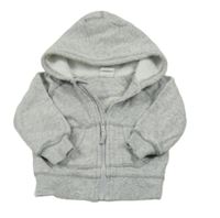 Sivá melírovaná prepínaci mikina s kapucňou H&M