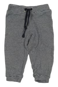 Tmavomodro-biele pruhované tepláky lupilu