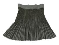 Sivo-zlatá melírovaná plisovaná sukňa LEMON BERET