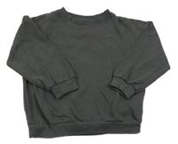 Čiernošedá oversize mikina so srdiečkom F&F