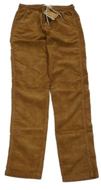 Nové - hnědé manšestráky s kapsou Bellerose