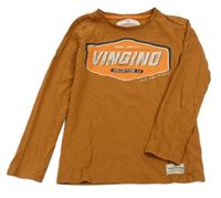 Hnedé tričko s logom VINGINO