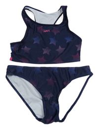 Tmavomodré tankini s hviezdičkami YIGGA