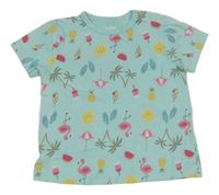 Mátové tričko s obrázkami Topomini