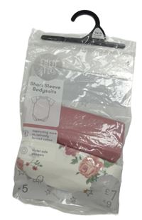 Nové - 2x body - starorůžové + bílé květované F&F